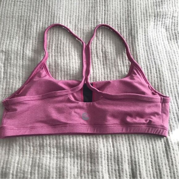 CALME Johnny Was Racerback Sports Bra Ease Cross Back‎ Yoga Pink Purple NWOT XL - Picture 2 of 7